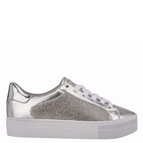 Nine West Pacee Casual Silver Sneakers | South Africa 94A29-6G14